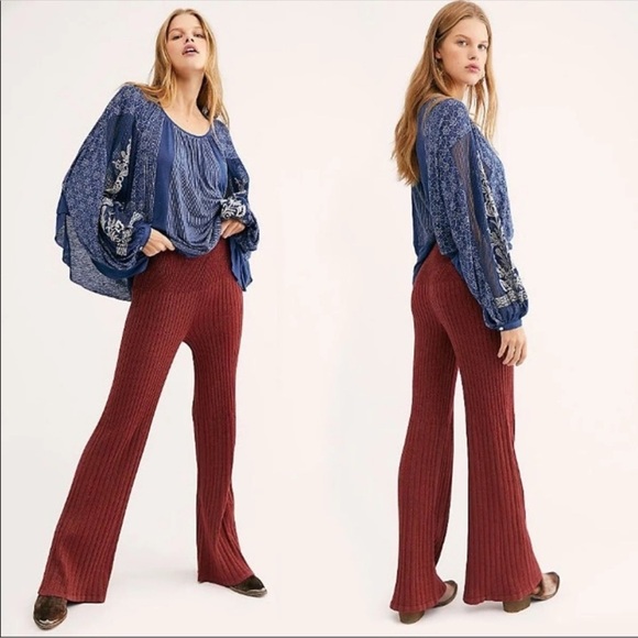 Free People Tops - Free People Blue Indigo Dreams Embroidered Tunic Dress Top NWT